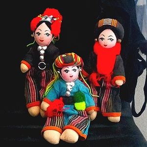 Ethnic Thai cloth dolls